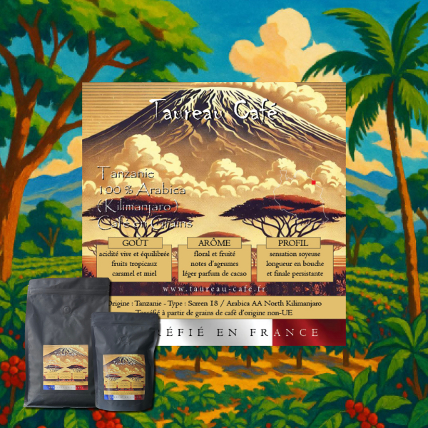 ***CAFÉ DU MOIS*** 100% Arabica - Tanzanie - 1 KG